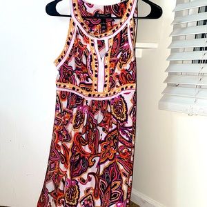 Orange and white summer dress!